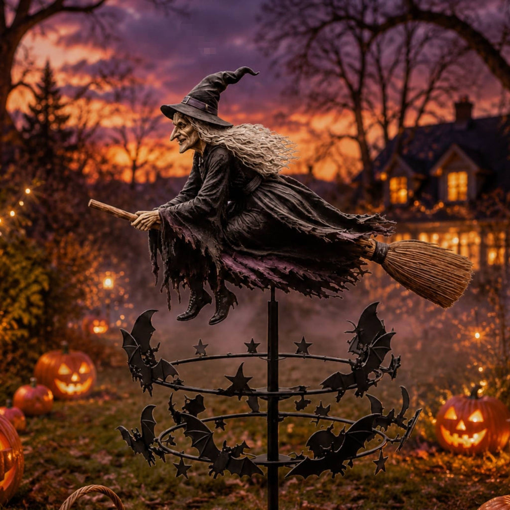 Witch Wind Stunning Lawn Ornament Outdoor for Flower Bed