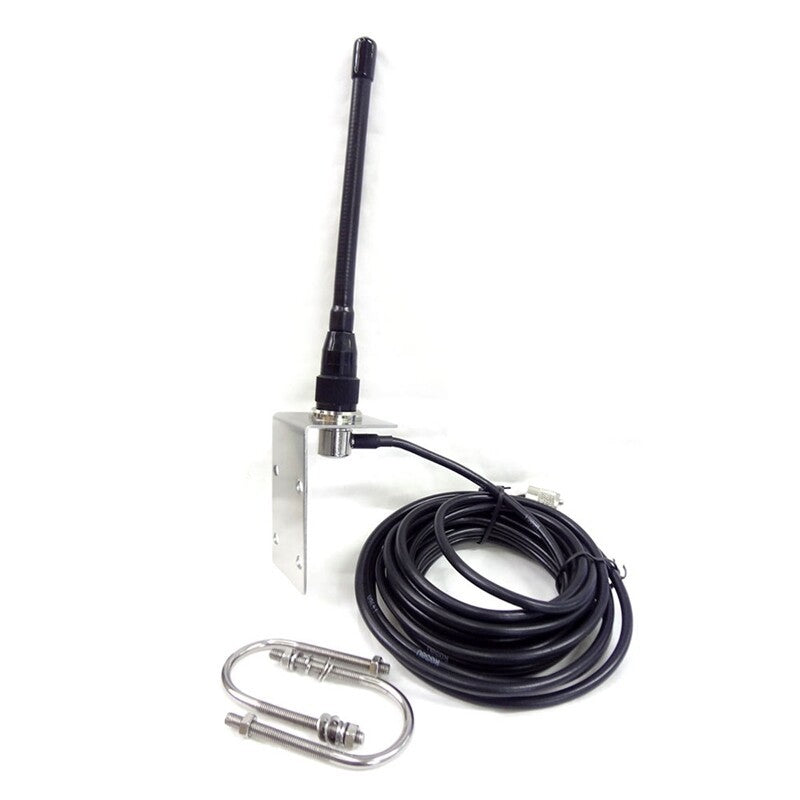 156-163Mhz VHF Marine Antenna Rubber Mast Aerial & 5M RG-58 Cable