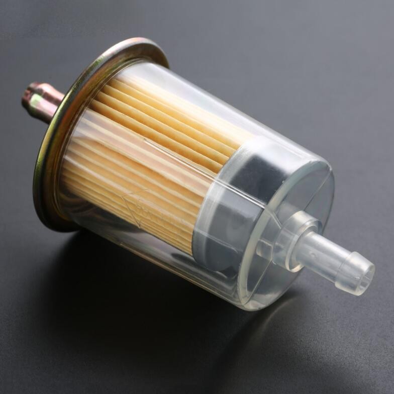 4Pcs 10mm 3/8" Universal Inline Fuel Filter Motorcycle Petrol Diesel Filter