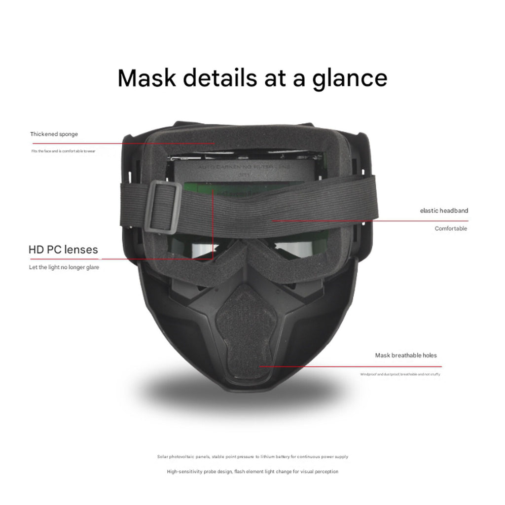 True Color Auto Darkening Welding Glasses Flame Resistant Welding MaskFD