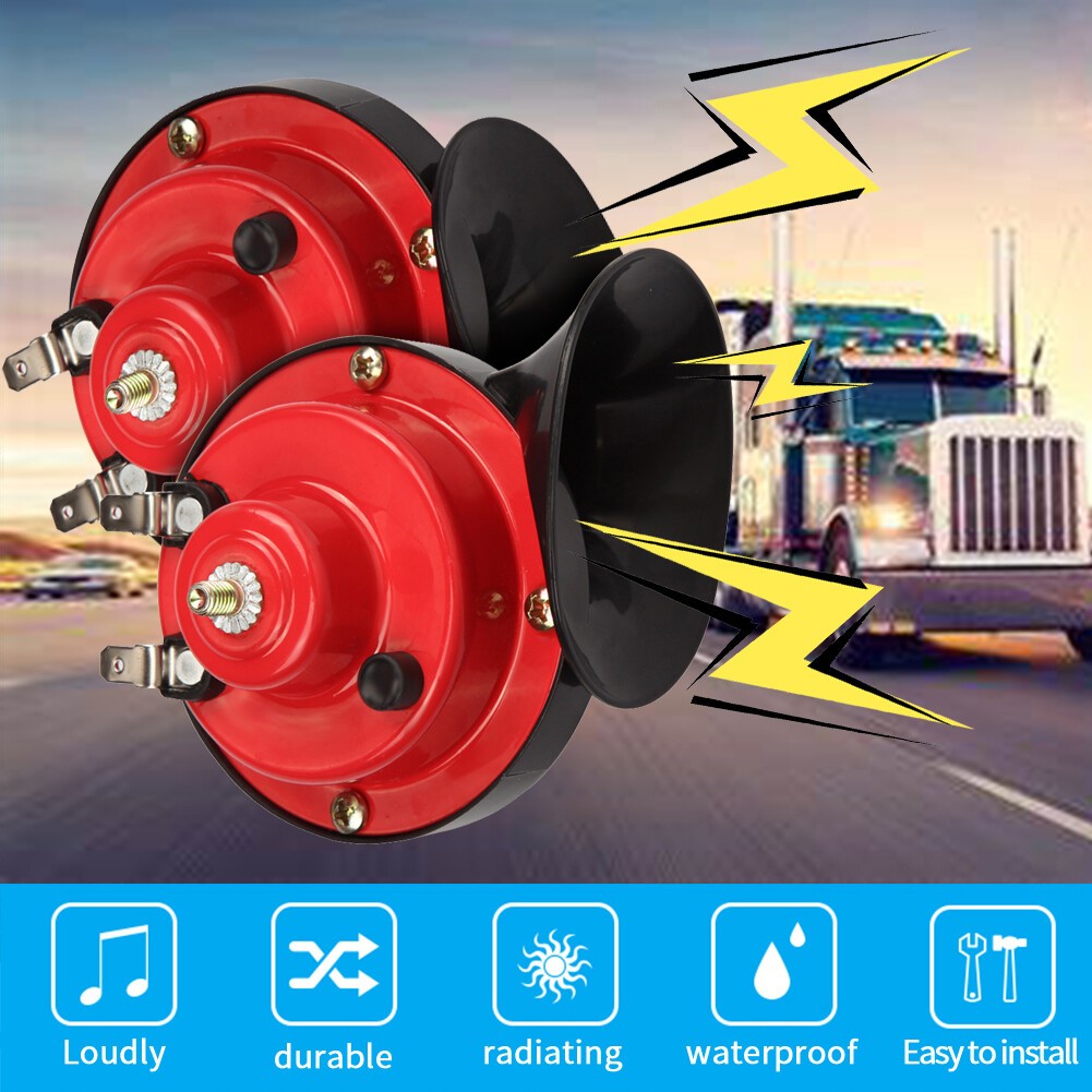 2 X Super Loud 12V Train Horn For Trucks SUV Car Boat Motorcycles Vehicles UK