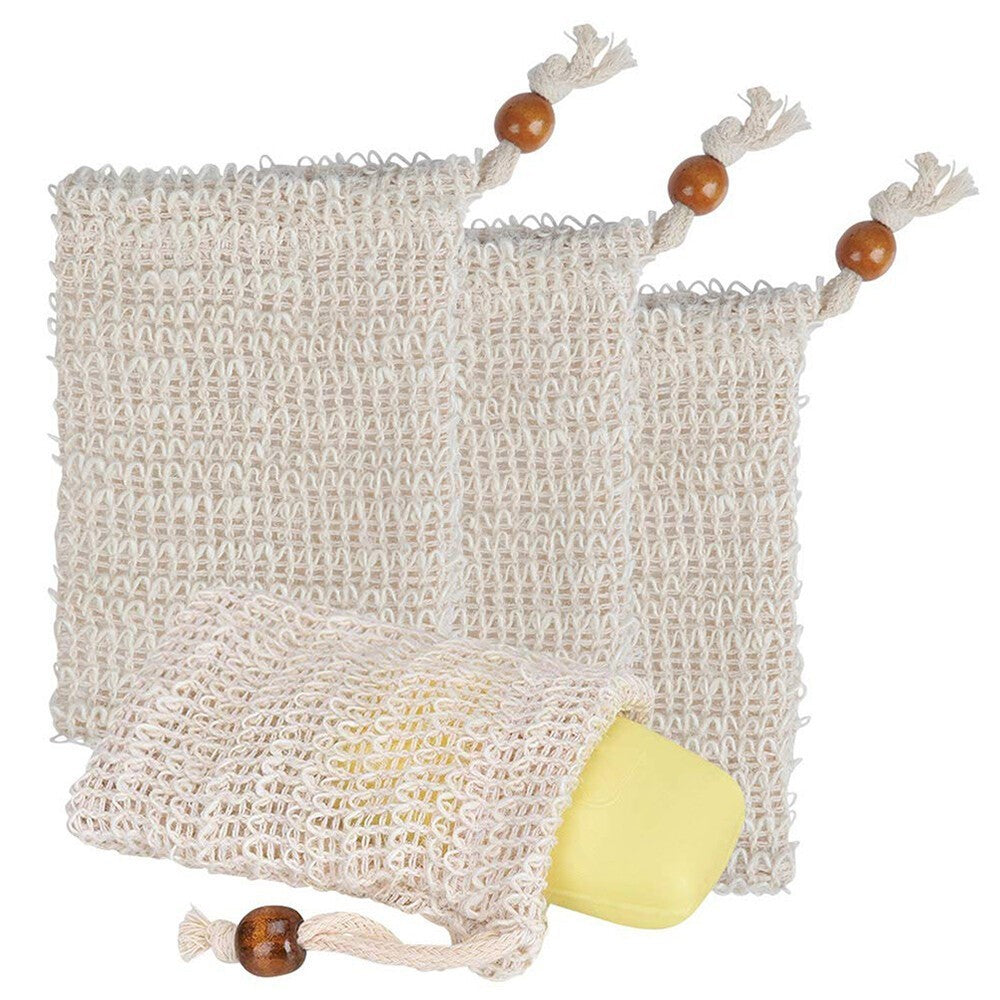10/20/50 Drawstring Exfoliating Soap Bags Foaming Net Saver Pouch forBath Shower