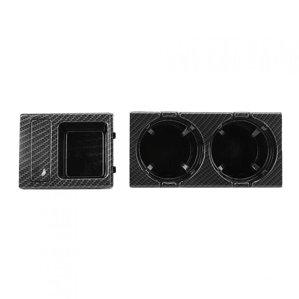 Carbon Fiber Style Center Console Cup Drink Holder For BMW 3 Series E46 1998-06!