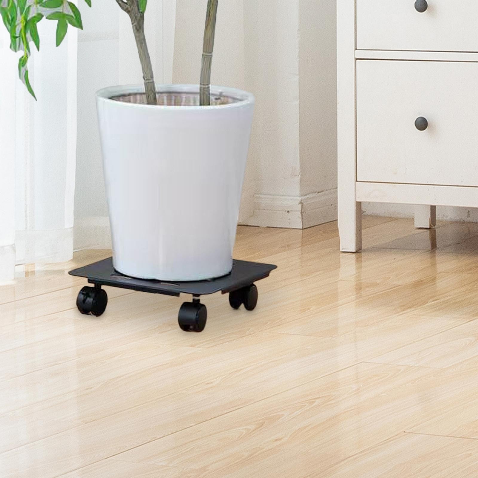 Plant Stand Moveable Plant Holder with Casters for Balcony Backyard Hotel