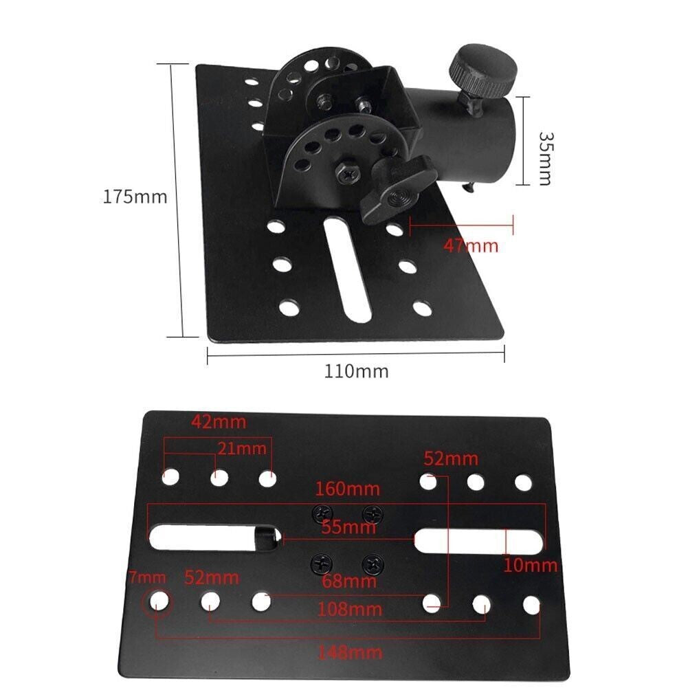 Metal Mount Tripod Pole DJ Speaker Stand Adapter Rotatable for Enhanced Soun