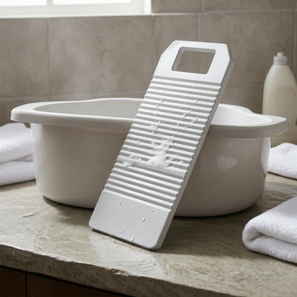 Washboard Basin Thickened Laundry Basin Textured for Soaking Clothes