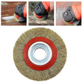 6" Wire Wheel Grinder Bench Grinding Grinder Wire Brush Fine With Reducers