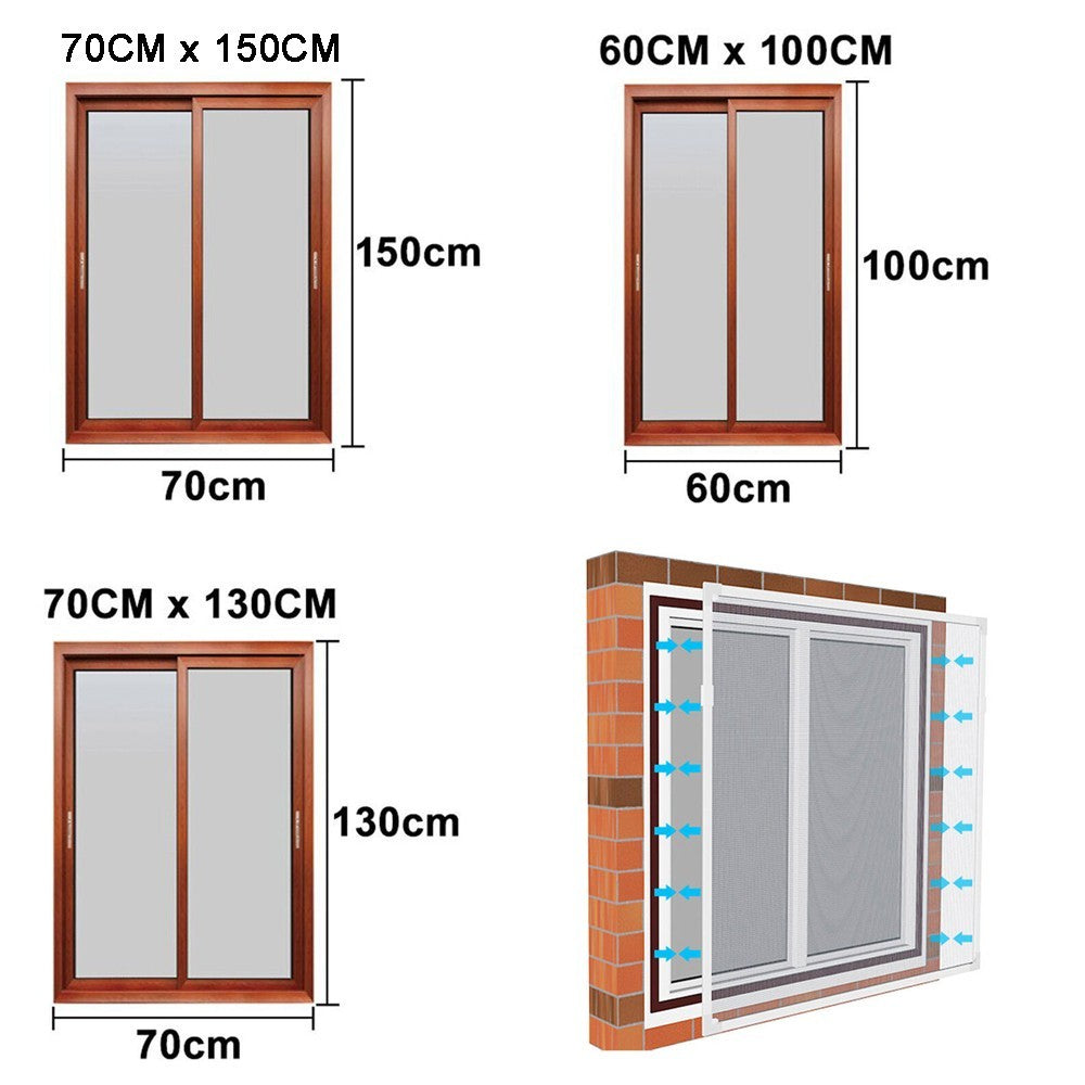 Magnetic Window Insect Screen Mesh Net Fly Mosquito Bug Netting Moth Cover UK
