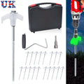 20x Pegs Screw In Drill Top Heavy Duty Ground Pegs In Case Awning Tent Pegs Set