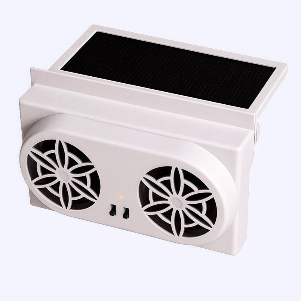 Solar Window Fan for Cars with USB Power for Continuous Air Circulation