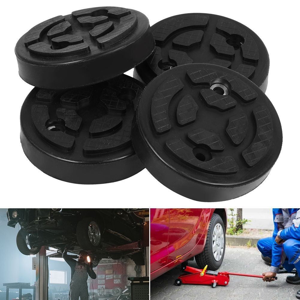 4 Pcs Round Rubber Arm Pad Lift Pad Car Jack Mats Garage Lift Tool Accessories