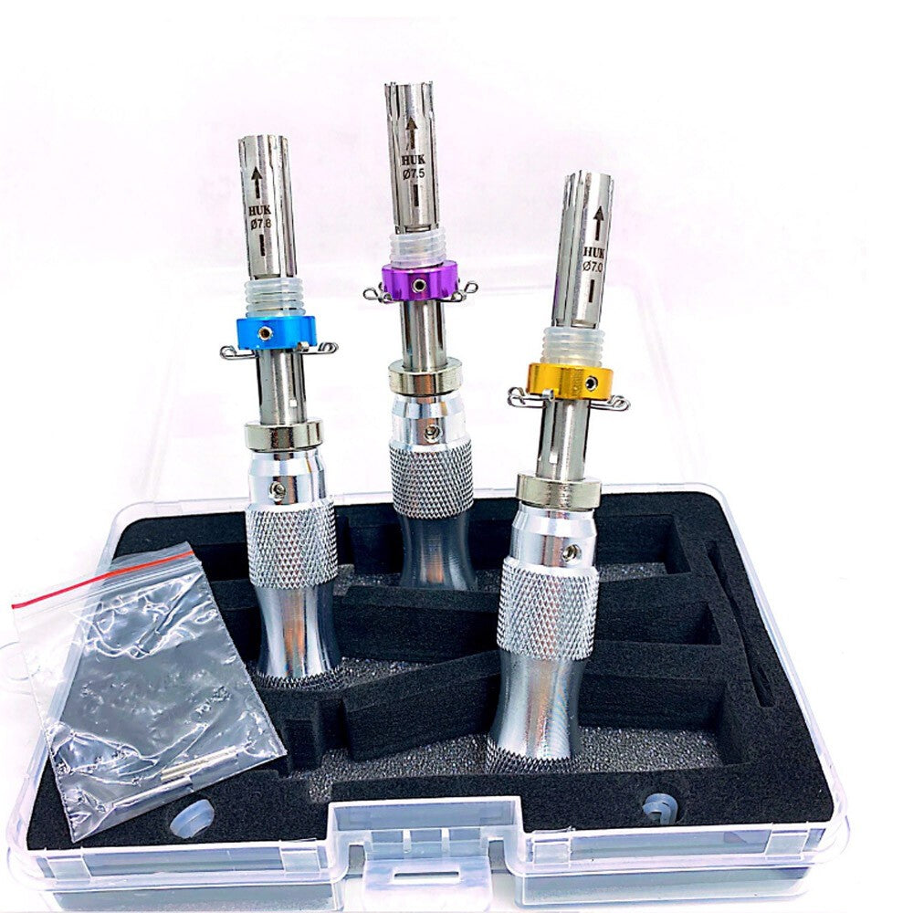 3pcs/Set Plum Tools 7 Pin Advanced Tubular Lock Accessory Part 7.0/7.5/7.8mm UK