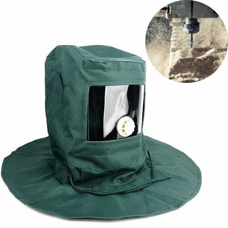 Sand Blasting Hood Cap Anti Wind/Sandblaster Tools Dust Protective Face mask