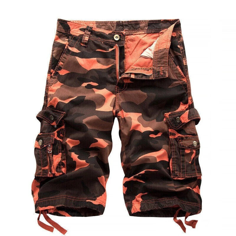 Super Large 7XL Summer Mens Cargo Shorts Combat Twill Work Camo Army Knee Pants