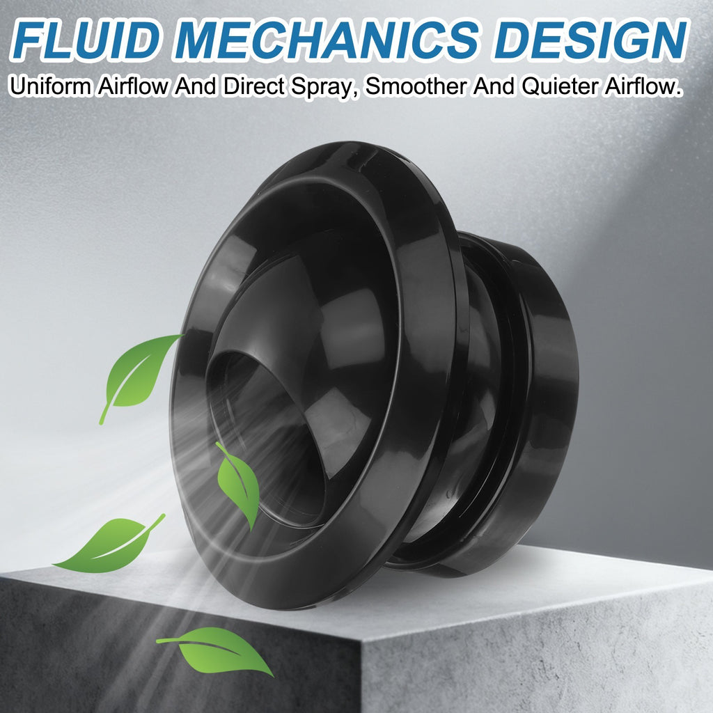 8 Inch Round Air Vent Covers, Ceiling Ball Jet Nozzle Air Diffuser, Black.*
