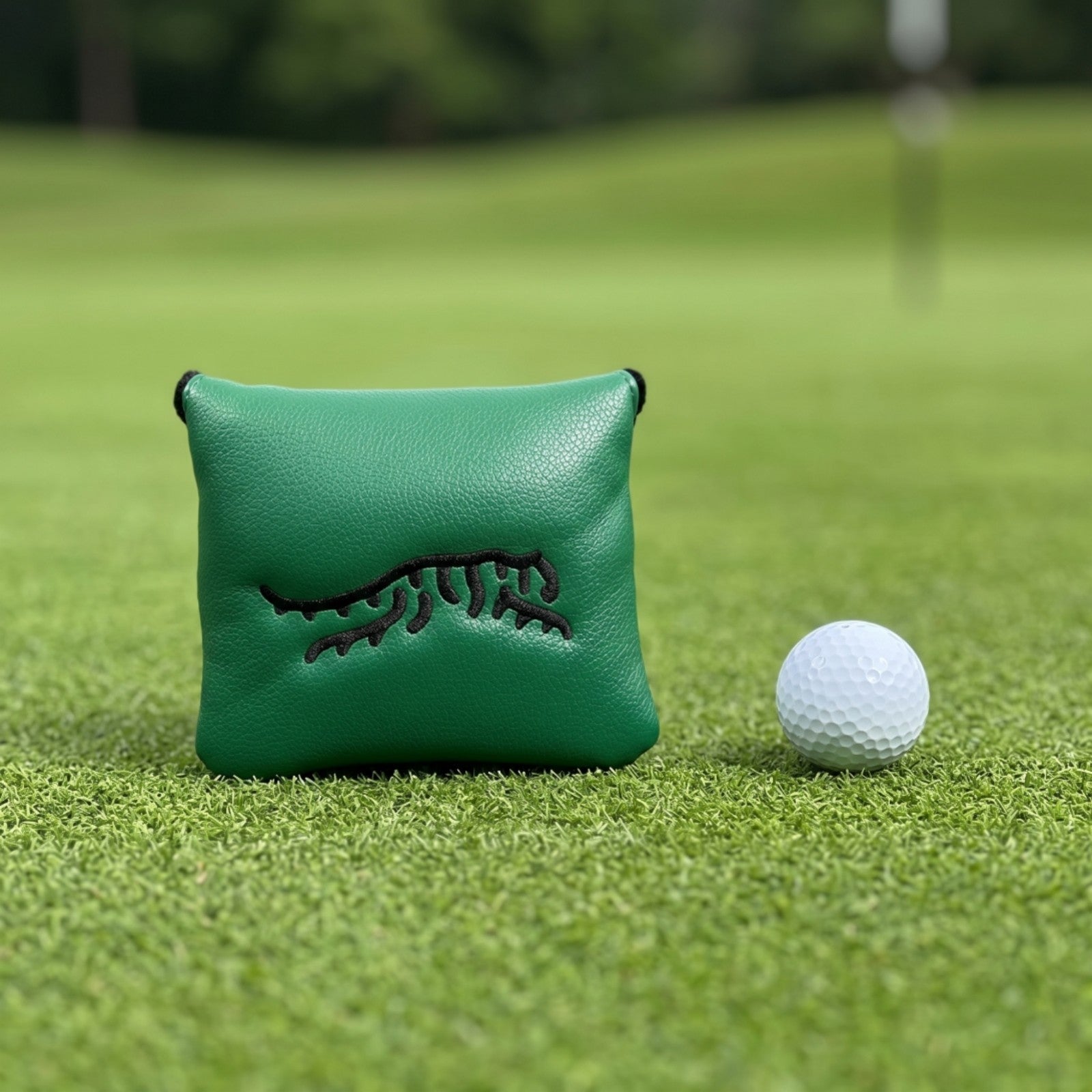 Square Mallet Putter Headcover Leather-Like Square Putter Cover Padded