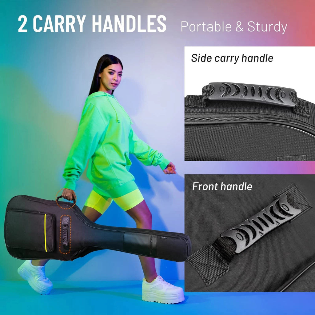 Black Full Size Padded Protective Classical Acoustic Guitar Back Bag Carry Case