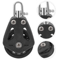 Single Swivel Pulley Block Nylon Fitness Bearing Lifting for Sailboat