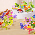100Pcs Educational 3D Cartoon Puzzle - 2026 New 3D Puzzles for Kids Toys