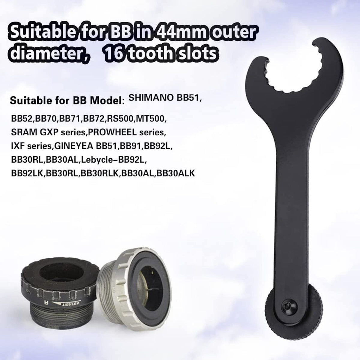 Bottom Bracket Tool for Shimano HollowTech 2 | BB Spanner Wrench | Centre Lock |