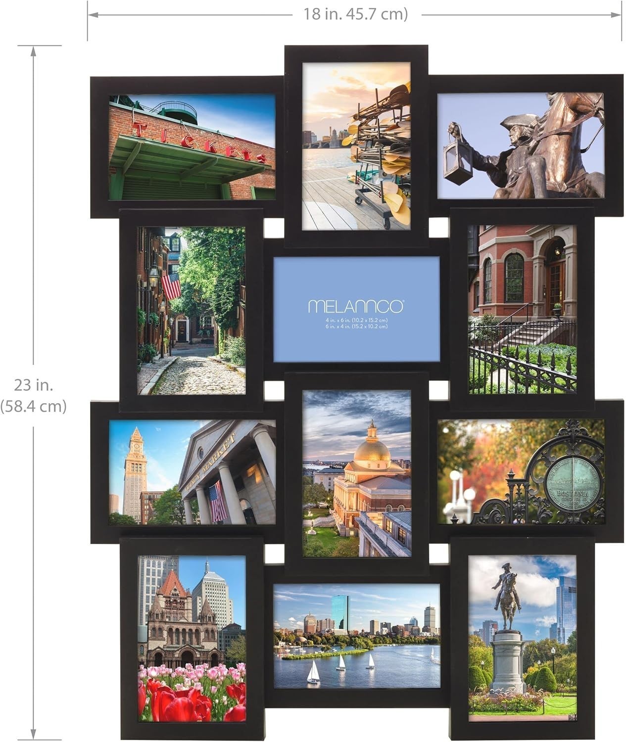 Multi Picture Frame Collage Aperture Photo Frames Holds 12 - 6''x4'' Photos Set