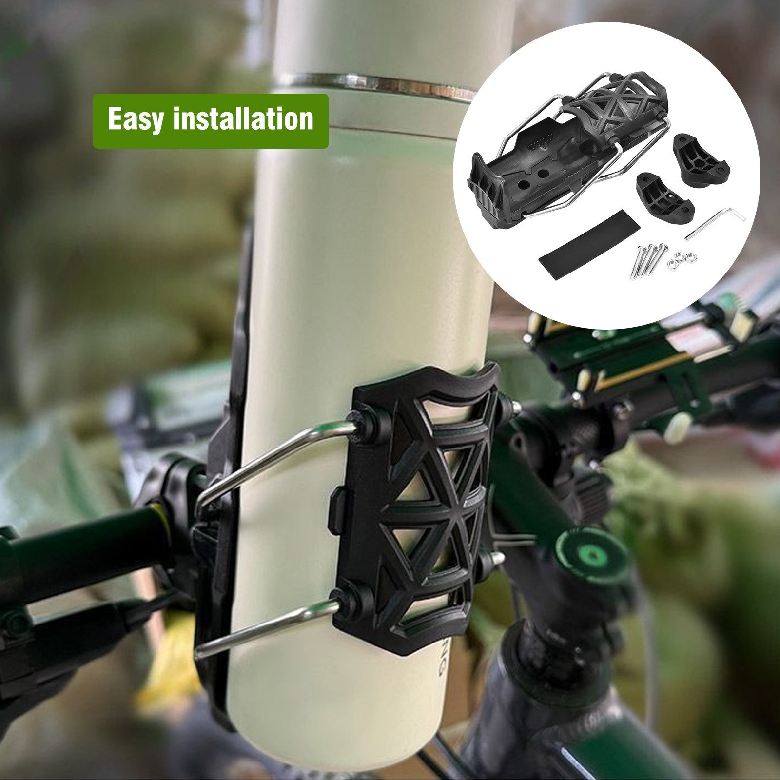 Self-Adjusting Cup Holder Handlebar Drink Bottle Holder For Bicycle Motorcycle