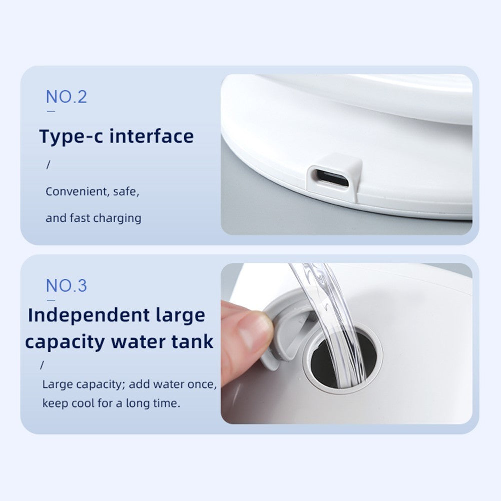 Compact Portable Air Conditioner Fan USB Air Cooler with Water Humidifier