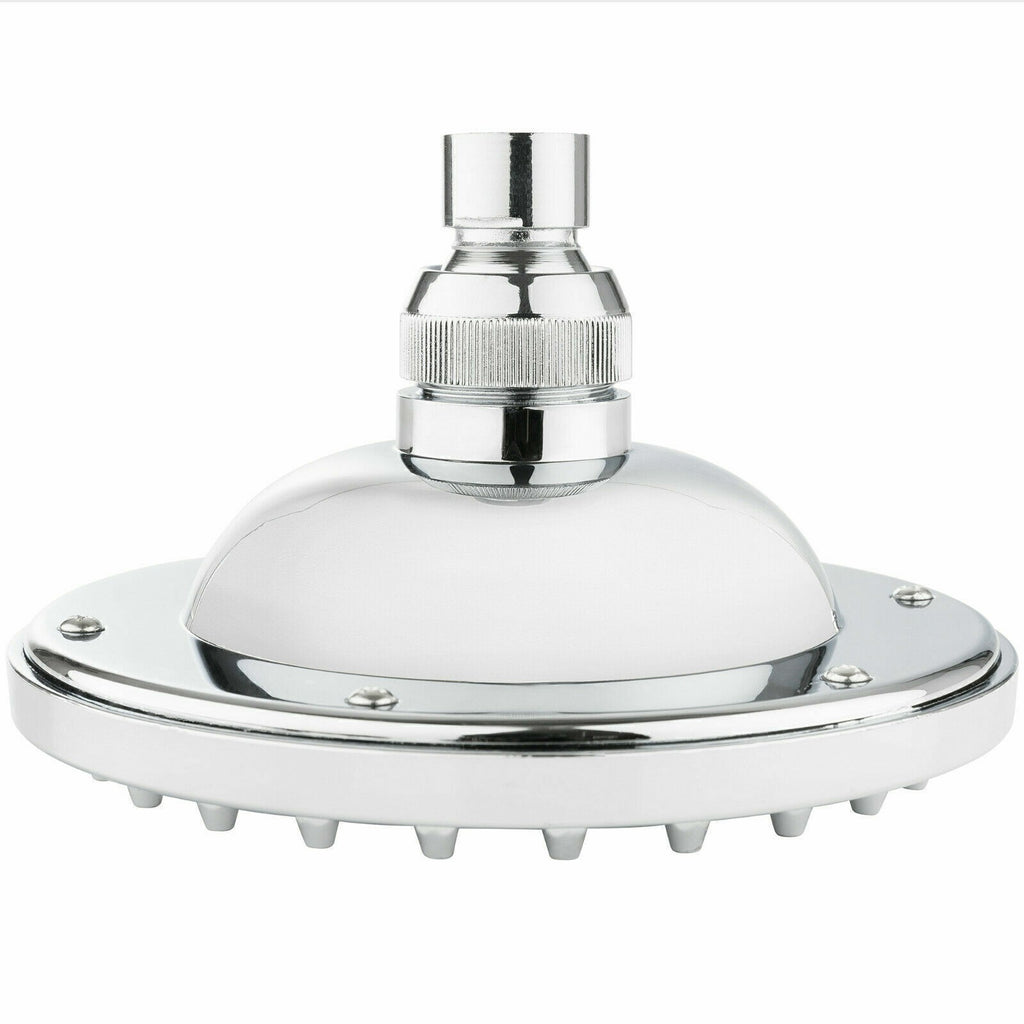4/6/8inch Overhead Shower Head with Swivel Ball, High-Pressure Round ShowerHead