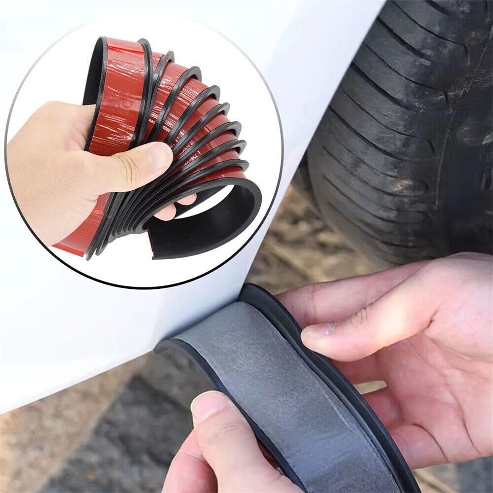 2x 1.5m rubber car wheel arch protection strips fender trim universal