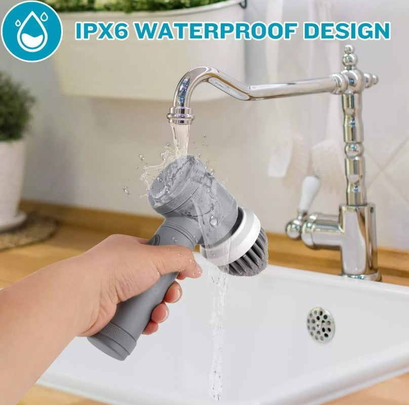 Cordless Electric Spin Scrubber Powerful Turbo Scrub Cleaning Brush Rechargeable