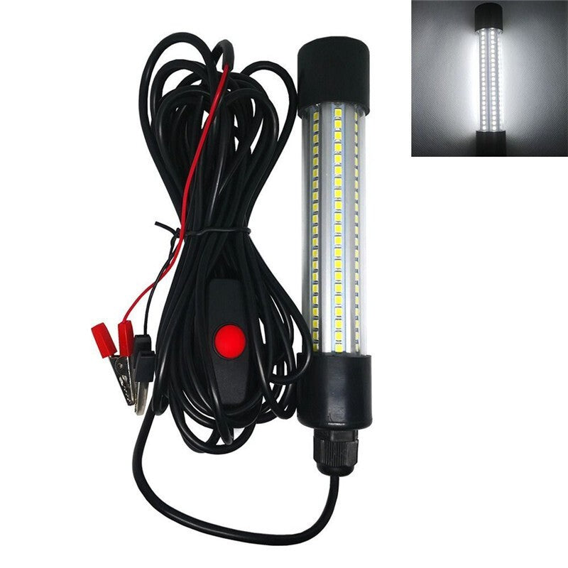 12V 126LED 5M Underwater Submersible Fishing Light Night Crappie Shad Squid Lamp