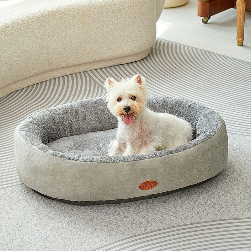 Pet Dog Bed Cat Beds Luxury Soft Washable Puppy Cushion Warm Pet Basket-S M L XL