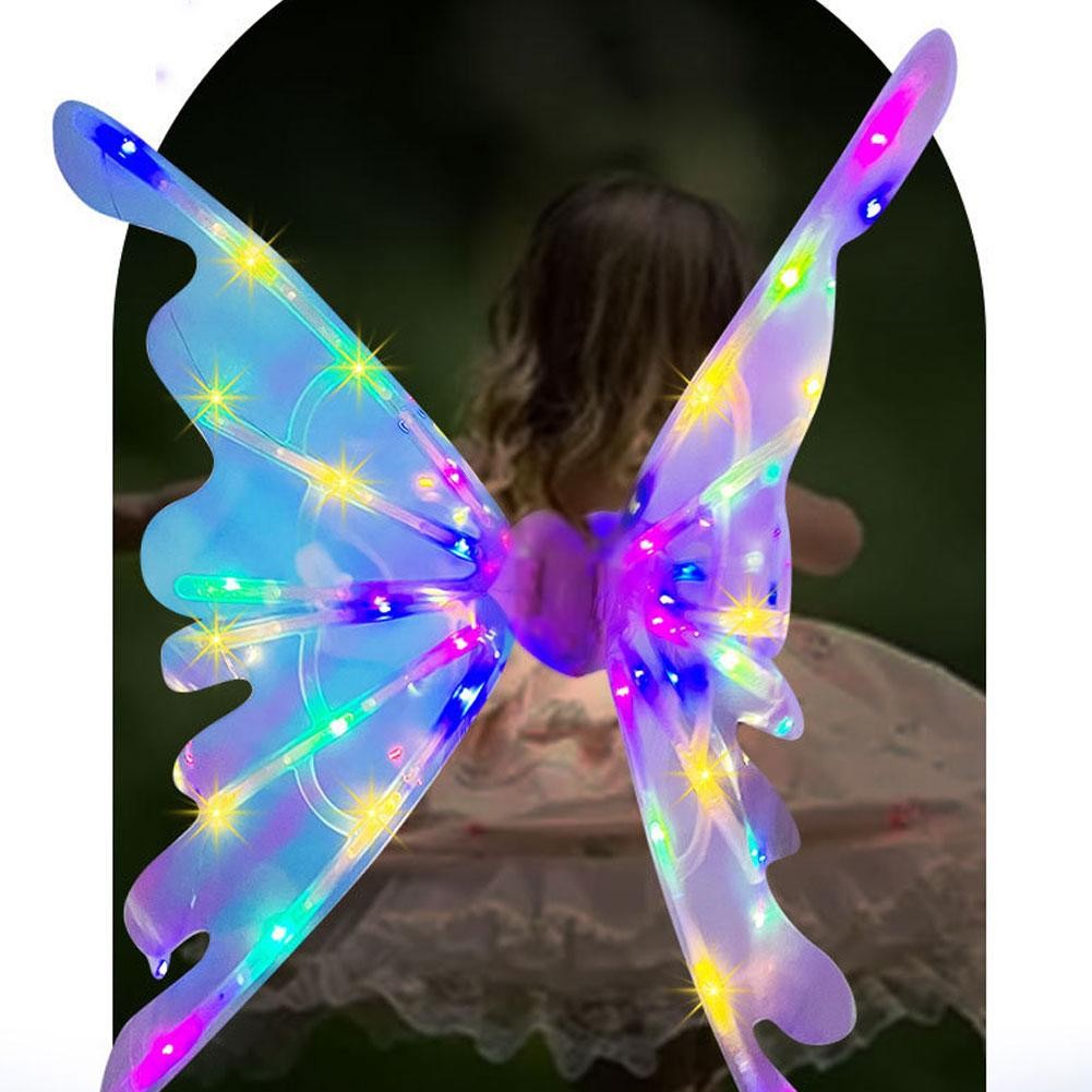 Electric Angel Wing Flapping Butterfly Wing LED Fairy Wing Costume for Kid
