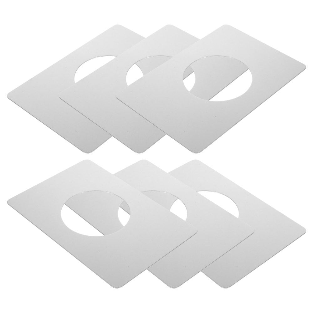 6 Pcs Front Door Security Hole Filler Plate Deadbolt Reinforcement