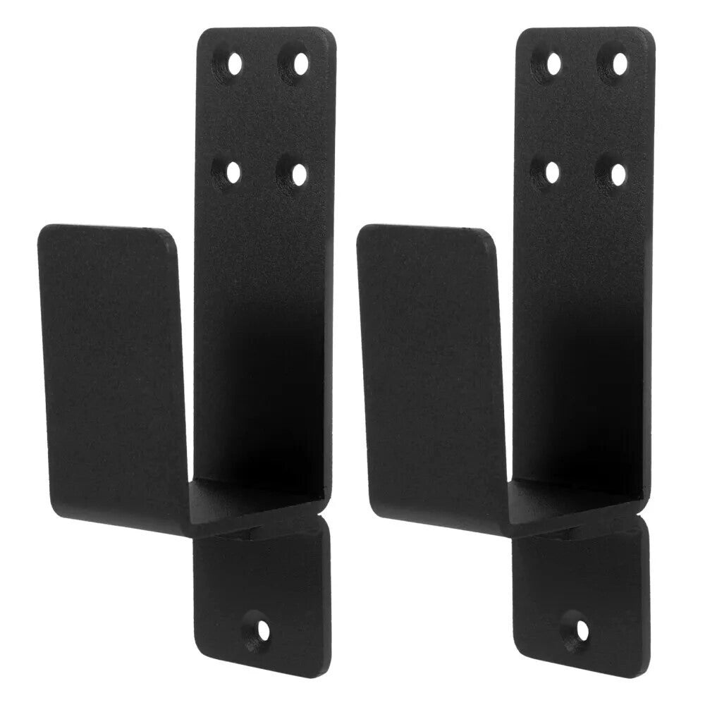 2 Pack Door Barricade Clamps U Brackets Bar Security Door Brackets Heavy Duty UK