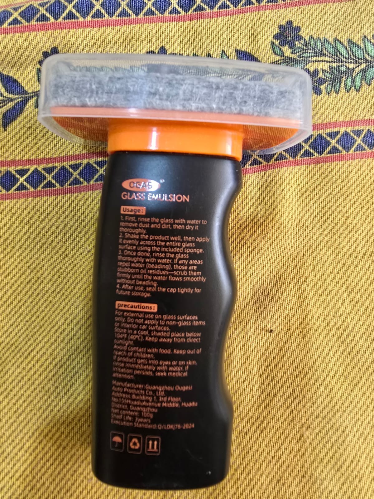 OGAS GLASS COMPOUND CLEANER - OILY FILM REMOVER AND CLEANER CAR WINDSCREEN 100g