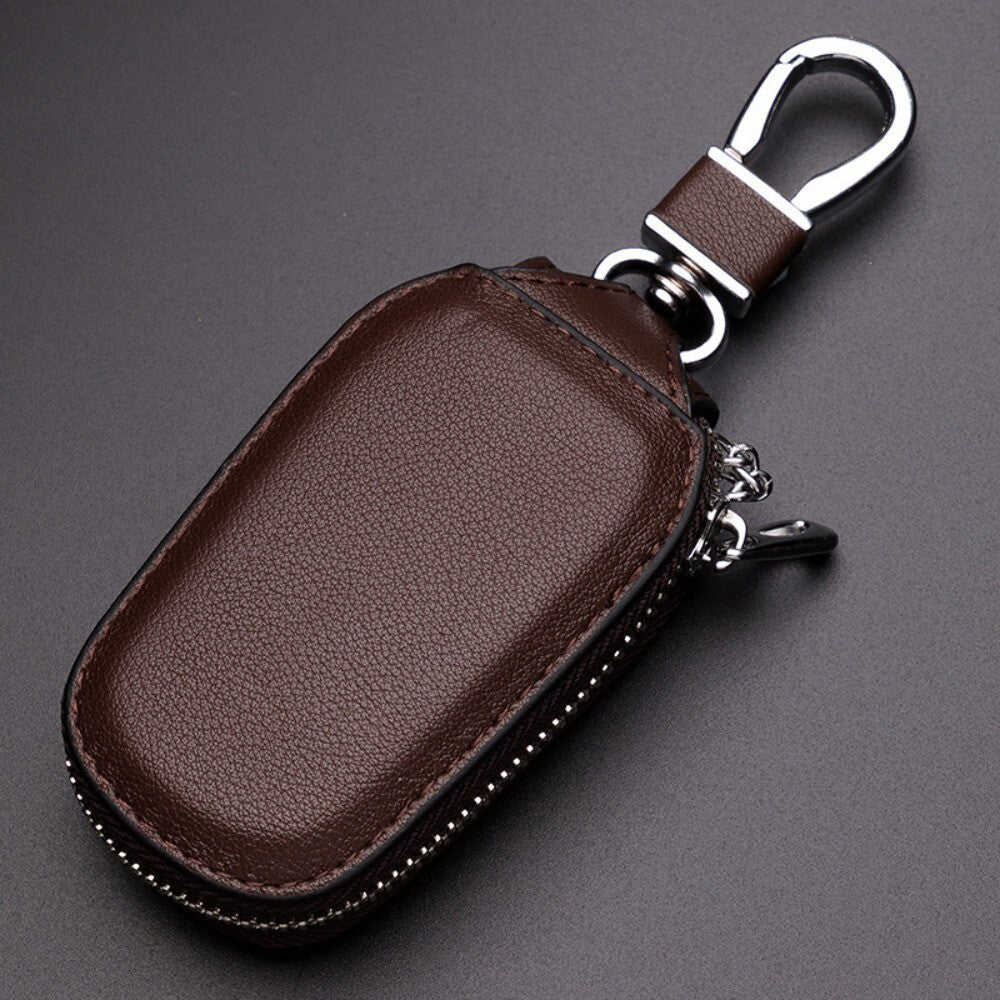 Pouch Purse Keys Organizer Zipper Car Keychain Covers Key Holder PU Leather