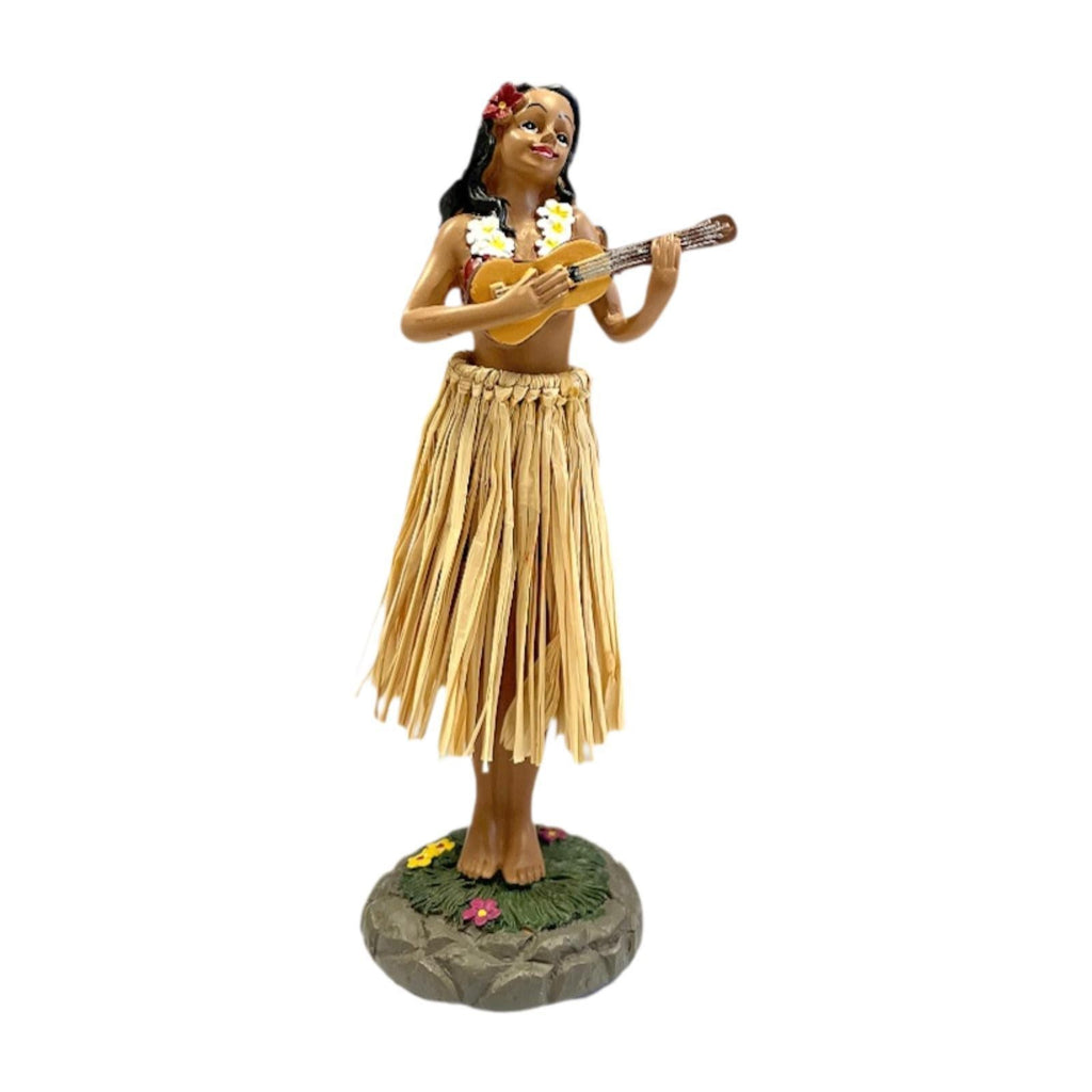 16cm Hawaiian Hula Girl Doll Collection Resin Statue for Housewarming Gift