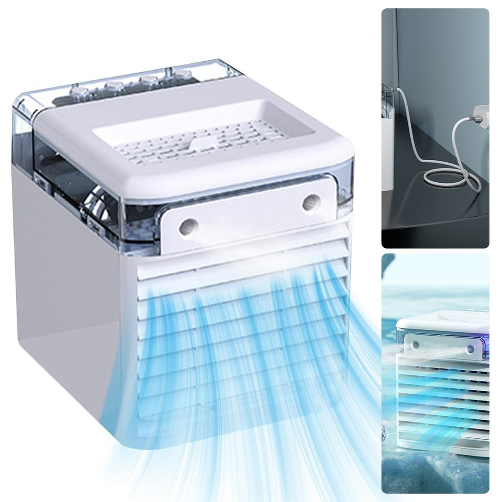 Mini Air Cooler Fan Portable Low Noise Water-Cooled Air Conditioning Unit 500ml