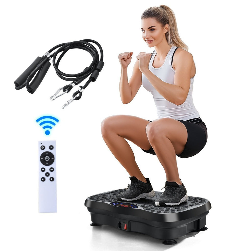 Vibration Plate Body Shaker Massage Fitness Machine Oscillating Power 3D Silent