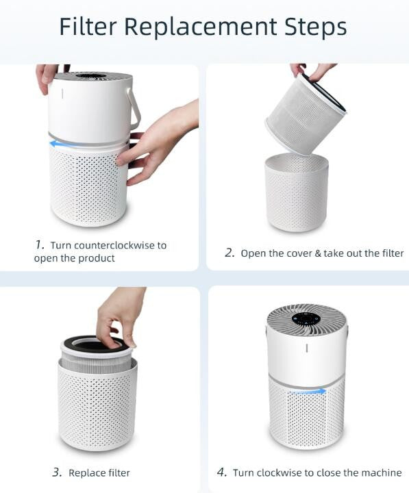 Air Purifiers For Large Room Medical Grade HEPA Air Purifier Smoke Odor Pet Home