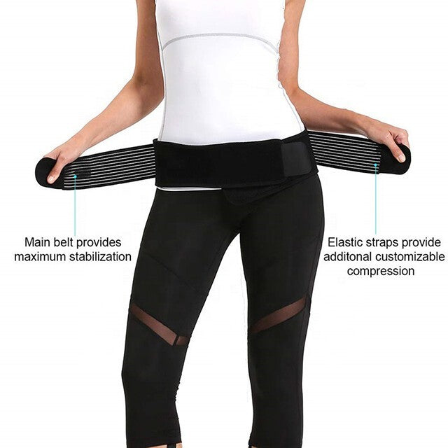 Sacroiliac SI Joint Pain Pelvic Hip Lumbar Support Belt Lower Back For Women Men