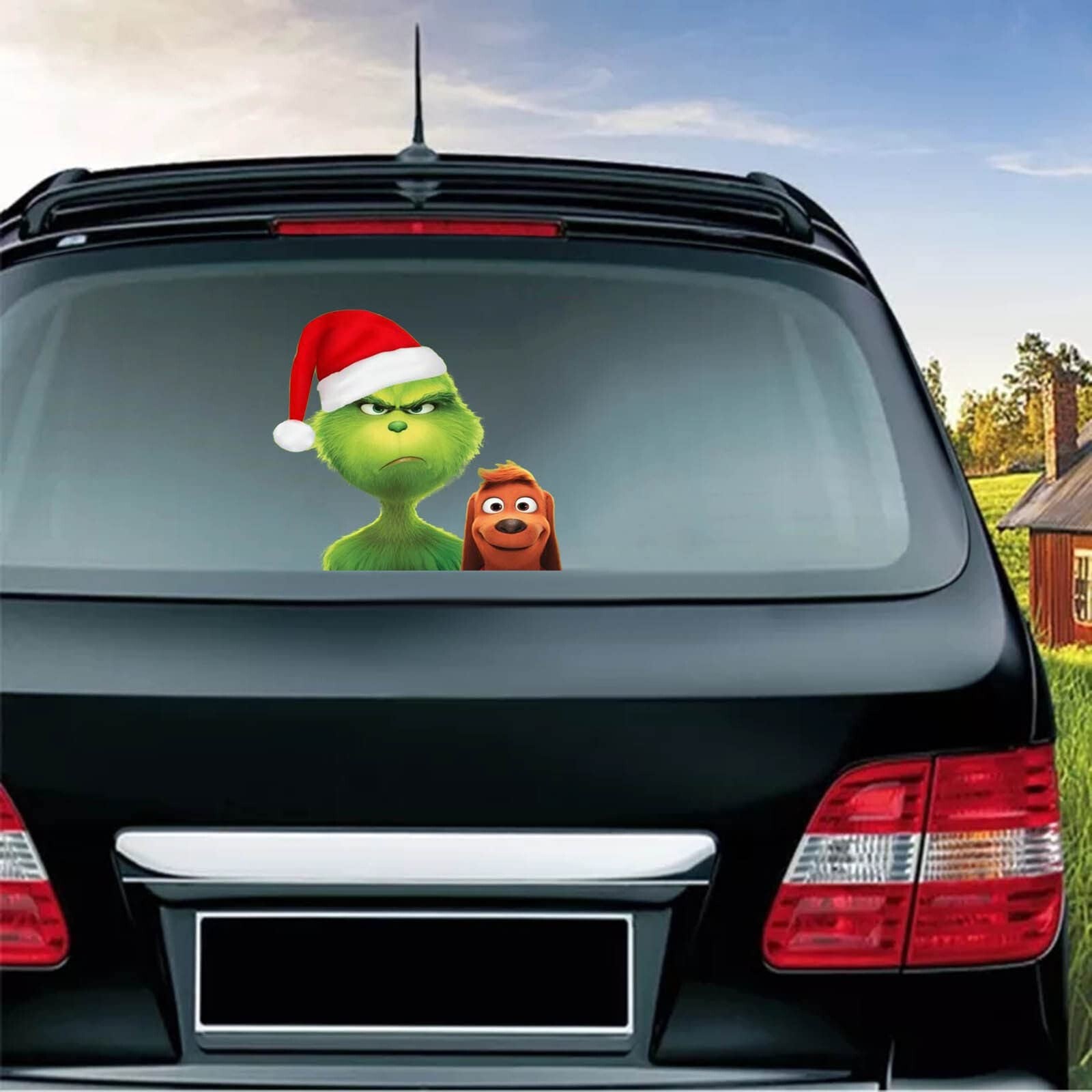 10x Christmas Grinch Sticker Decoration Christmas Car Truck Window Sticker