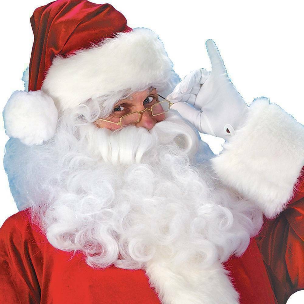 NEW Santa Claus Costume Suit Adult Father Christmas Fancy Dress Mens Xmas Outfit