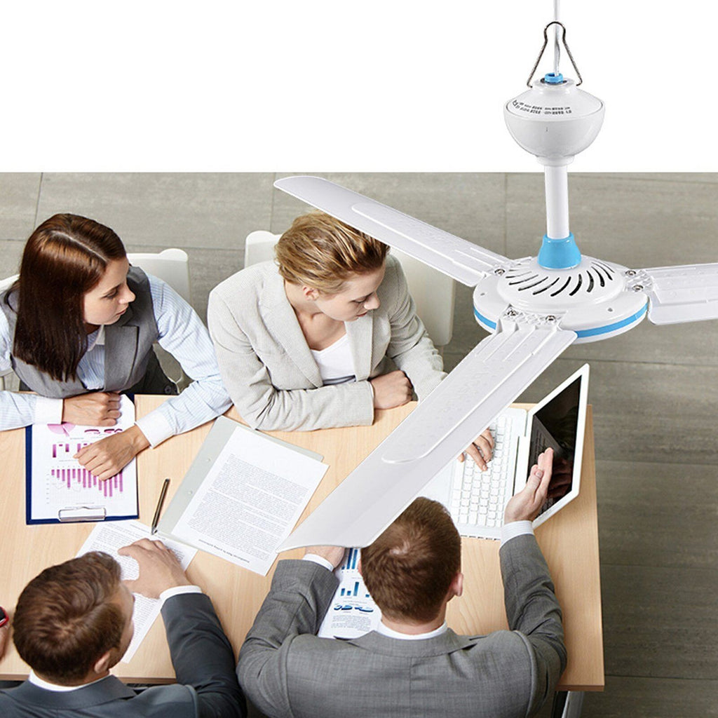 Quiet Remote Control 3 Blade Ceiling Fan Household Mini Fan