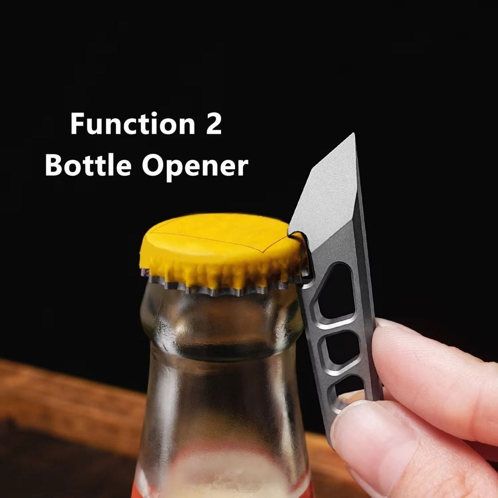 Mini Pry Bar 55mm Edc Crow Bar Bottle Opener Multipurpose Pocket Tool Keychain