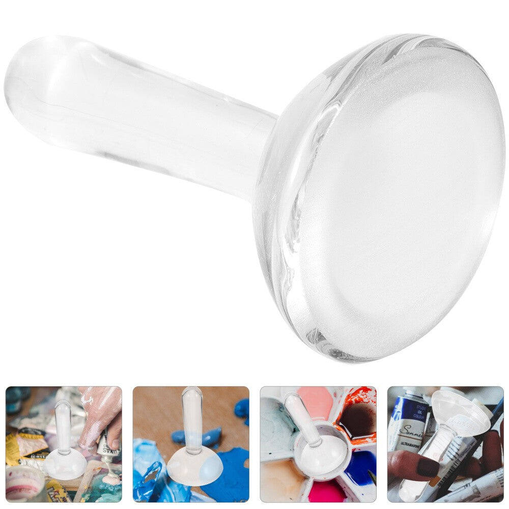 *Glass* Muller Pigment Grinding Pestle Oil Painting Watercolor Grinding Pestle