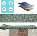 Inflating Camping Sleeping Mat Inflatable Air Mattress Bed Pillow For Hiking
