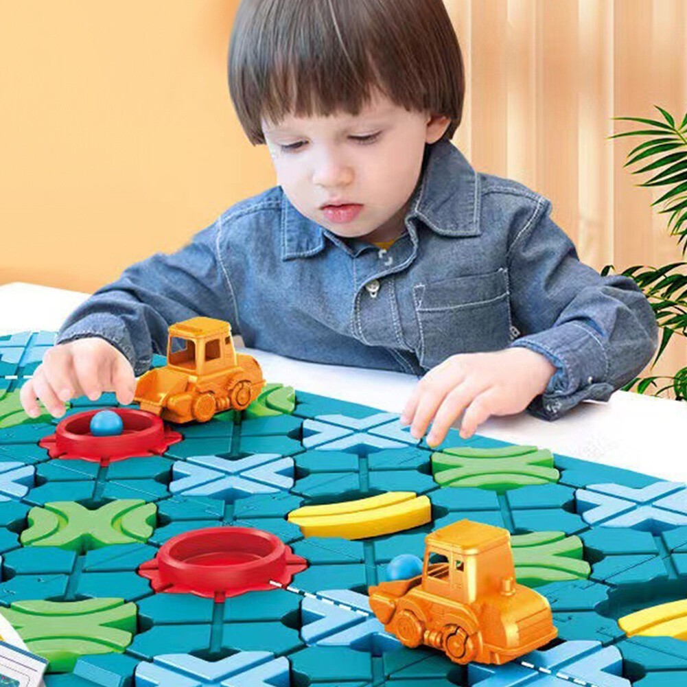 Kids Toys Montessori Toys Build-A-Track Brain Teaser Puzzles for Boys Girls