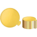 100Pcs 3 Inch Mini Round Golden Cake Boards Mousse Cupcake Base Dessert Board